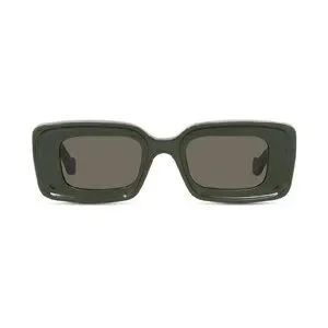NEW LOEWE LW40101I 96E, GREEN SQUARE SUNGLASSES LOEWE New Loewe LW40101I 96E Shiny Green/Brown 46-22-140  main image 4
